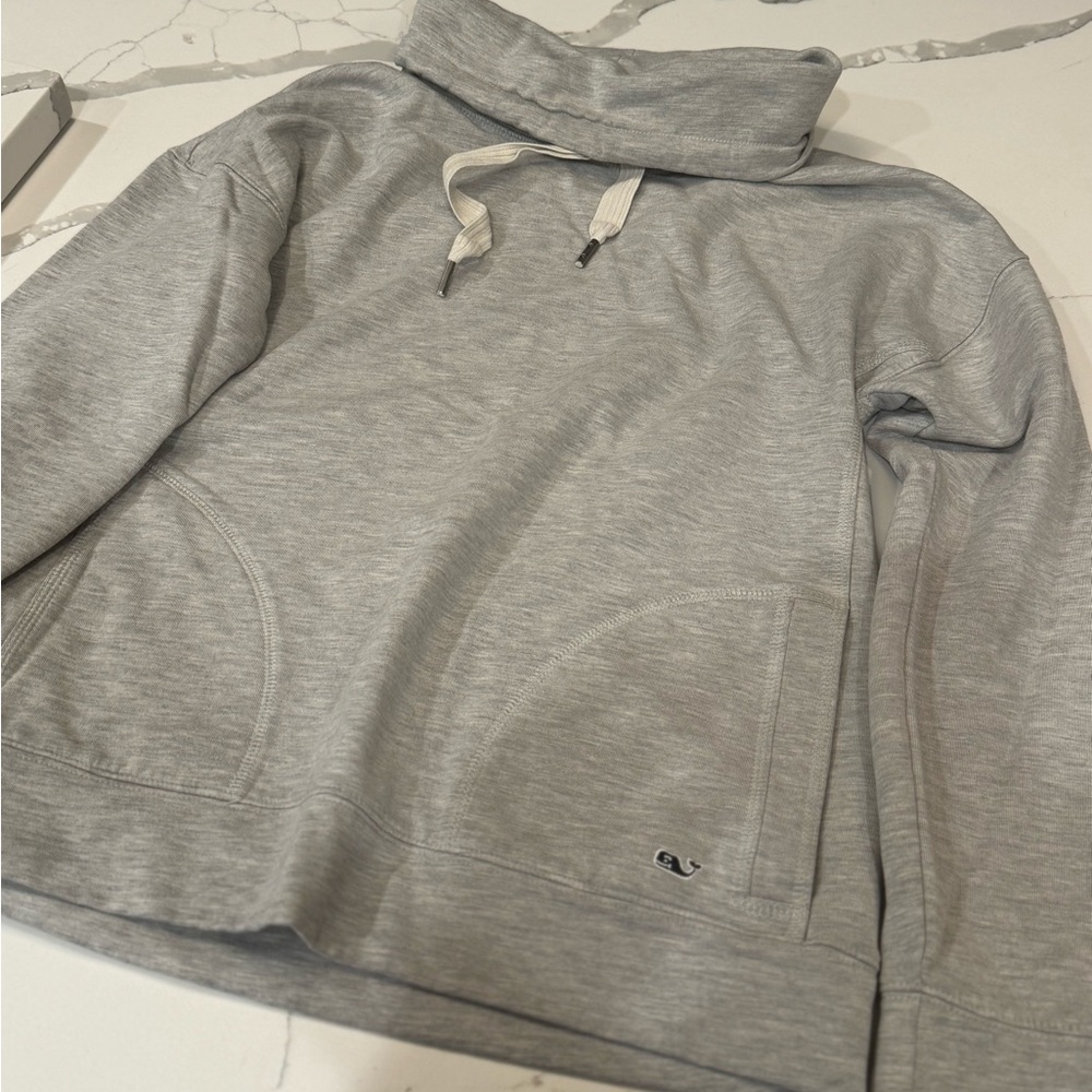 Vineyard Vines Gray Cowl Sweater Small